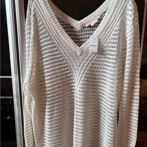 Penningtons Cream V-Neck Knit Top